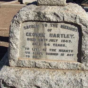 HARTLEY George -1943 &amp; Kate -1932