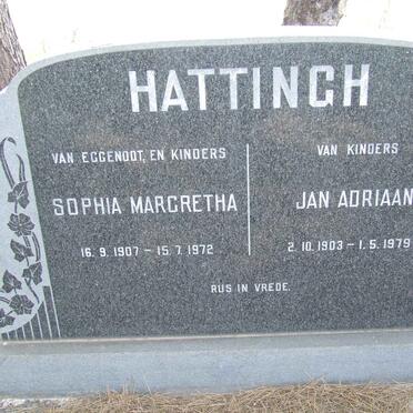 HATTINGH Jan Adriaan 1903-1979 &amp; Sophia Margretha 1907-1972