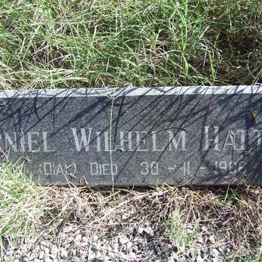 HATTINGH Daniel Wilhelm -1986