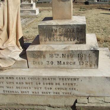 HAY William George 1894-1928