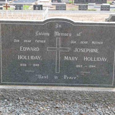 HOLLIDAY Edward 1856-1949 &amp; Josephine Mary 1862-1944