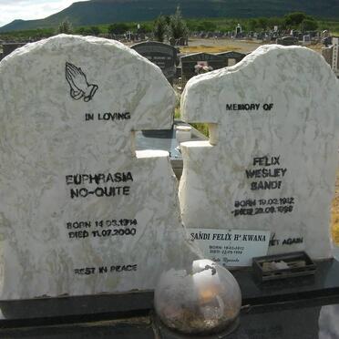 HOKWANA Felix Wesley Sandi 1912-1998 &amp; Euprasia No-Quite 1914-2000