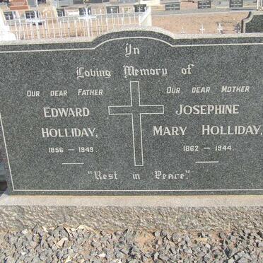HOLLIDAY Edward 1856-1949 &amp; Josephine Mary 1862-1944