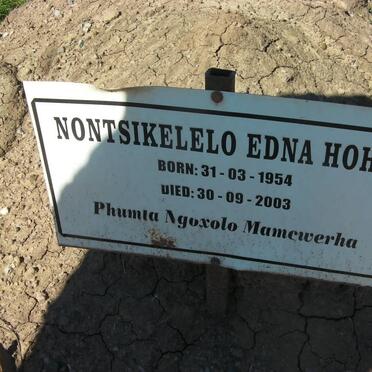 HOHO Nontsikelelo Edna 1954-2003