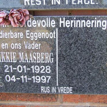 MAASBERG Frikkie 1928-1997