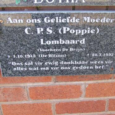 LOMBAARD C.P.S. voorheen DE BRUIN nee DE WILZEM 1943-1997