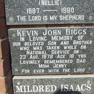 BIGGS Kevin John -1978