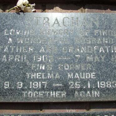 STRACHAN Findley 1903-1980 &amp; Thelma Maude 1917-1983