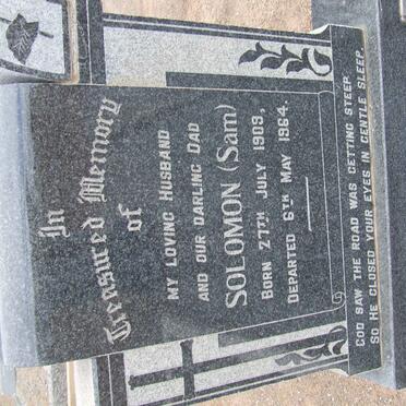 JACOBS Solomon 1909-1964 &amp; Hendrika Pieternella BOUWER 1922-2003