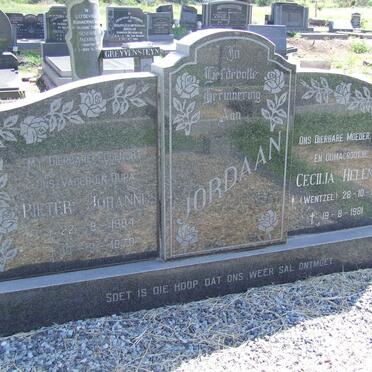 JORDAAN Pieter Johannes 1894-1970 &amp; Cecilia Helena WENTZEL 1901-1981