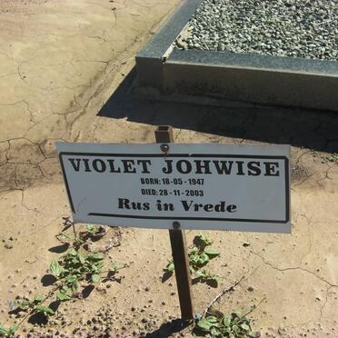 JOHWISE Violet 1947-2003
