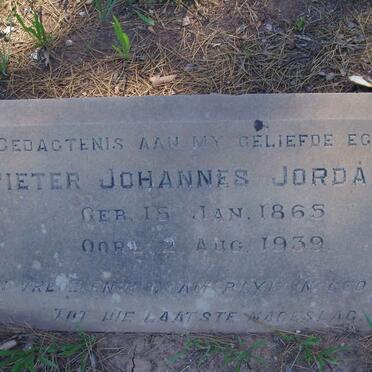 JORDAAN Pieter Johannes 1865-1939