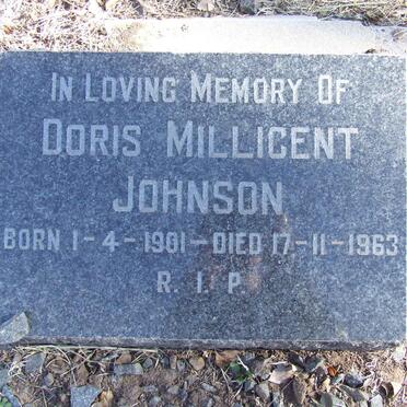 JOHNSON Doris Millicent 1901-1963
