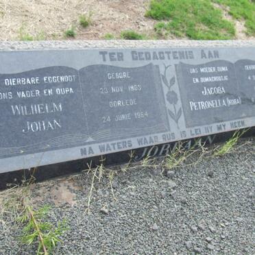 JORDAAN Wilhelm Johan 1883-1964 &amp; Jacoba Petronella BOSCH 1902-1999