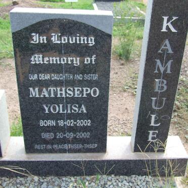 KAMBULE Mathsepo Yolisa 2002-2002