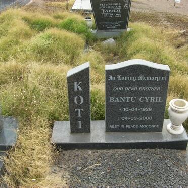 KOTI Bantu Cyril 1929-2000