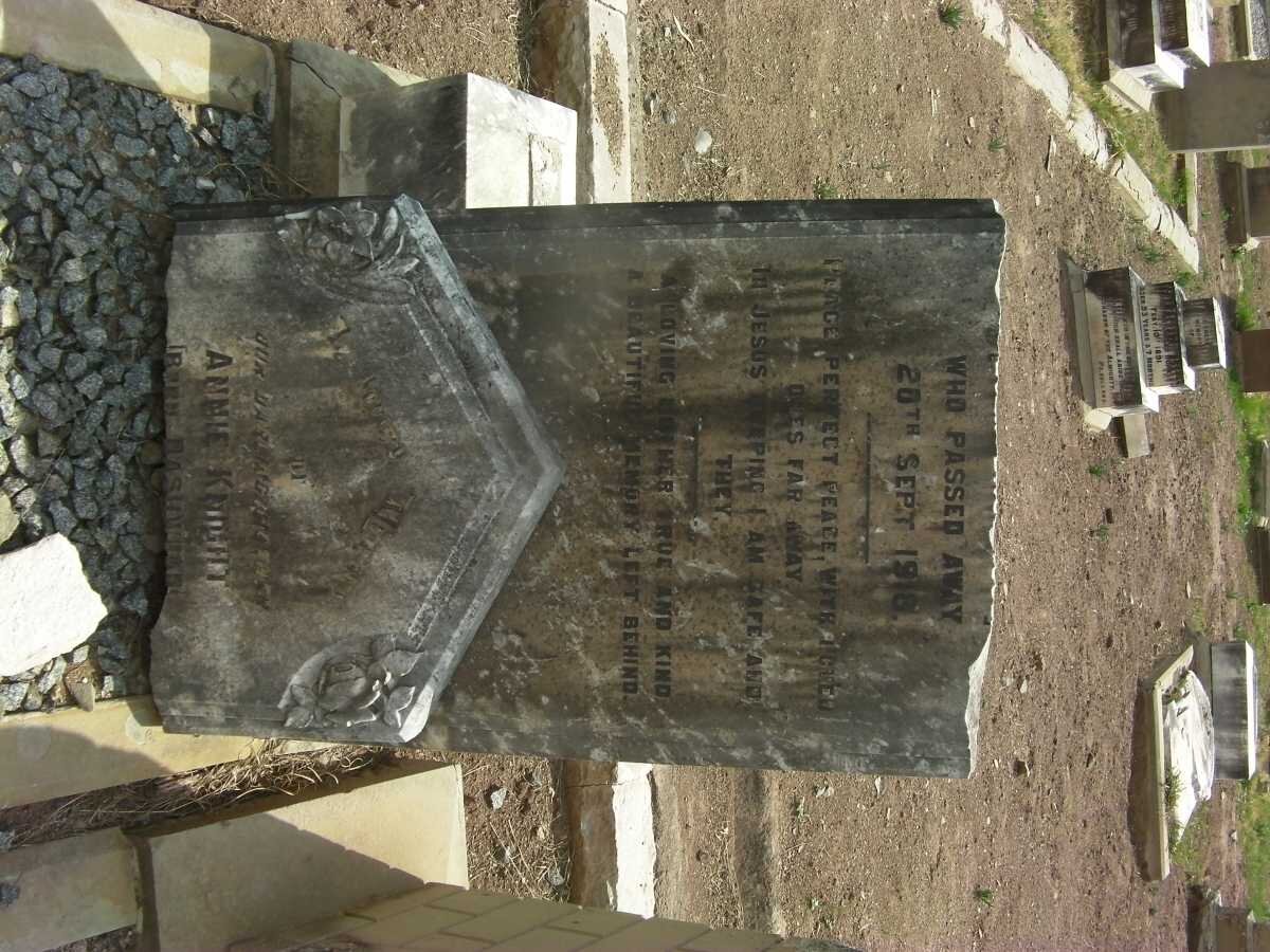 KNIGHT Annie nee DASHWOOD -1918