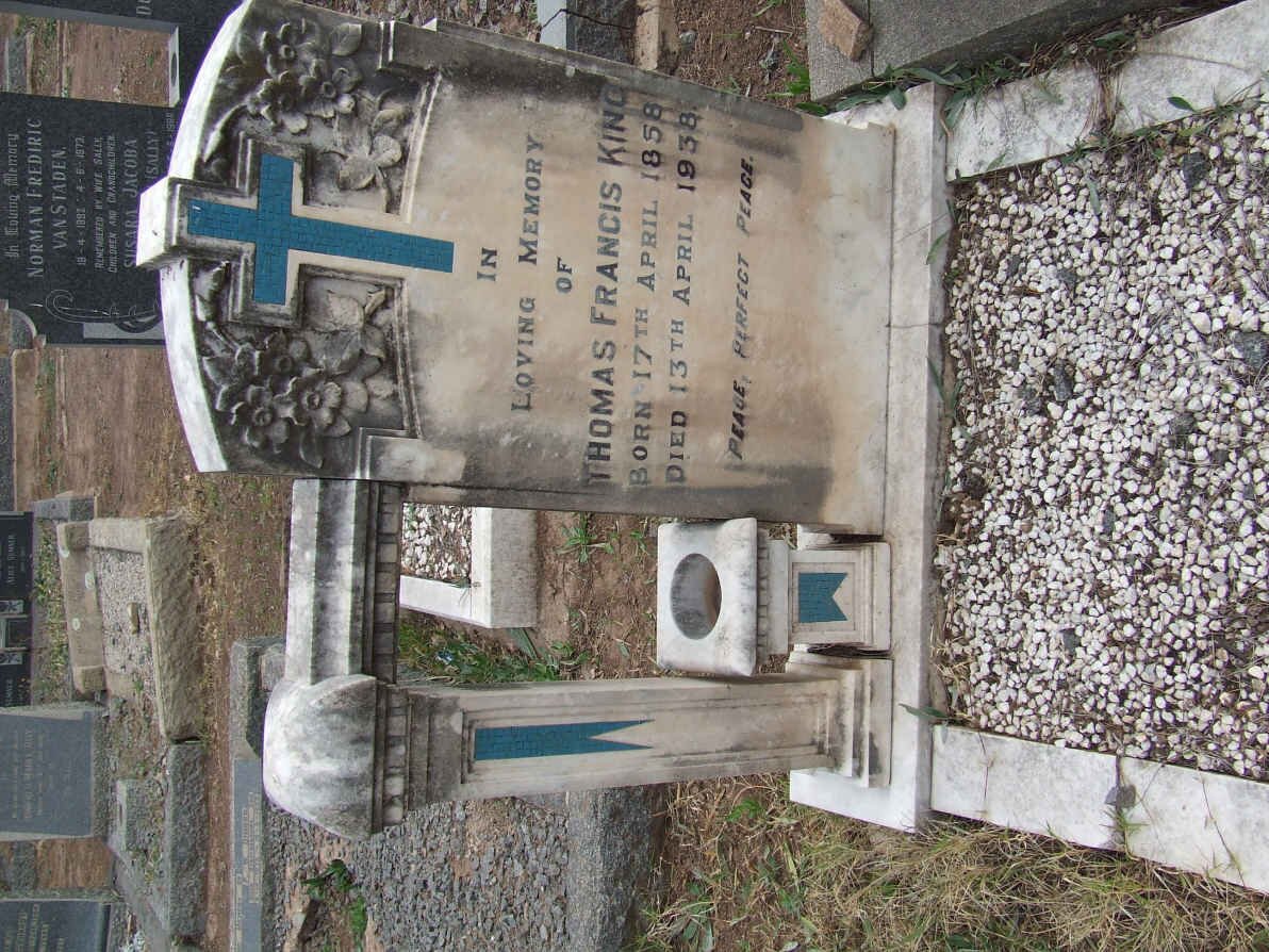 KING Thomas Francis 1858-1938