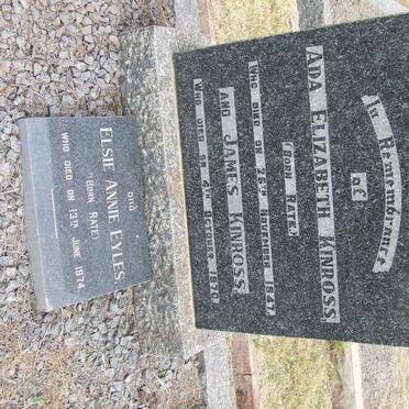 KINROSS James -1970 &amp; Ada Elizabeth RATE -1947 :: EYLES Elsie Annie nee RATE -1974