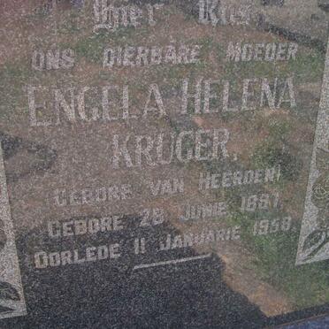 KRUGER Engela Helena nee VAN HEERDEN 1897-1959