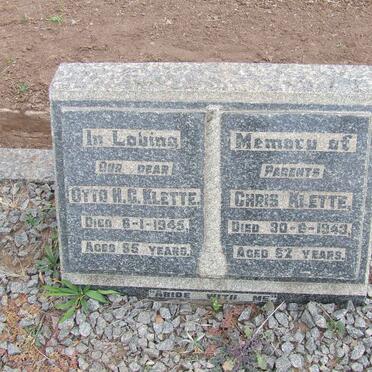 KLETTE Chris -1943 &amp; Otto H.C. -1945