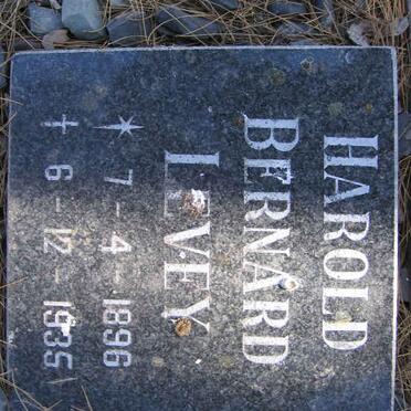 LEVEY Harold Bernard 1896-1935