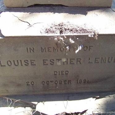 LEMUE Louise Esther -1891