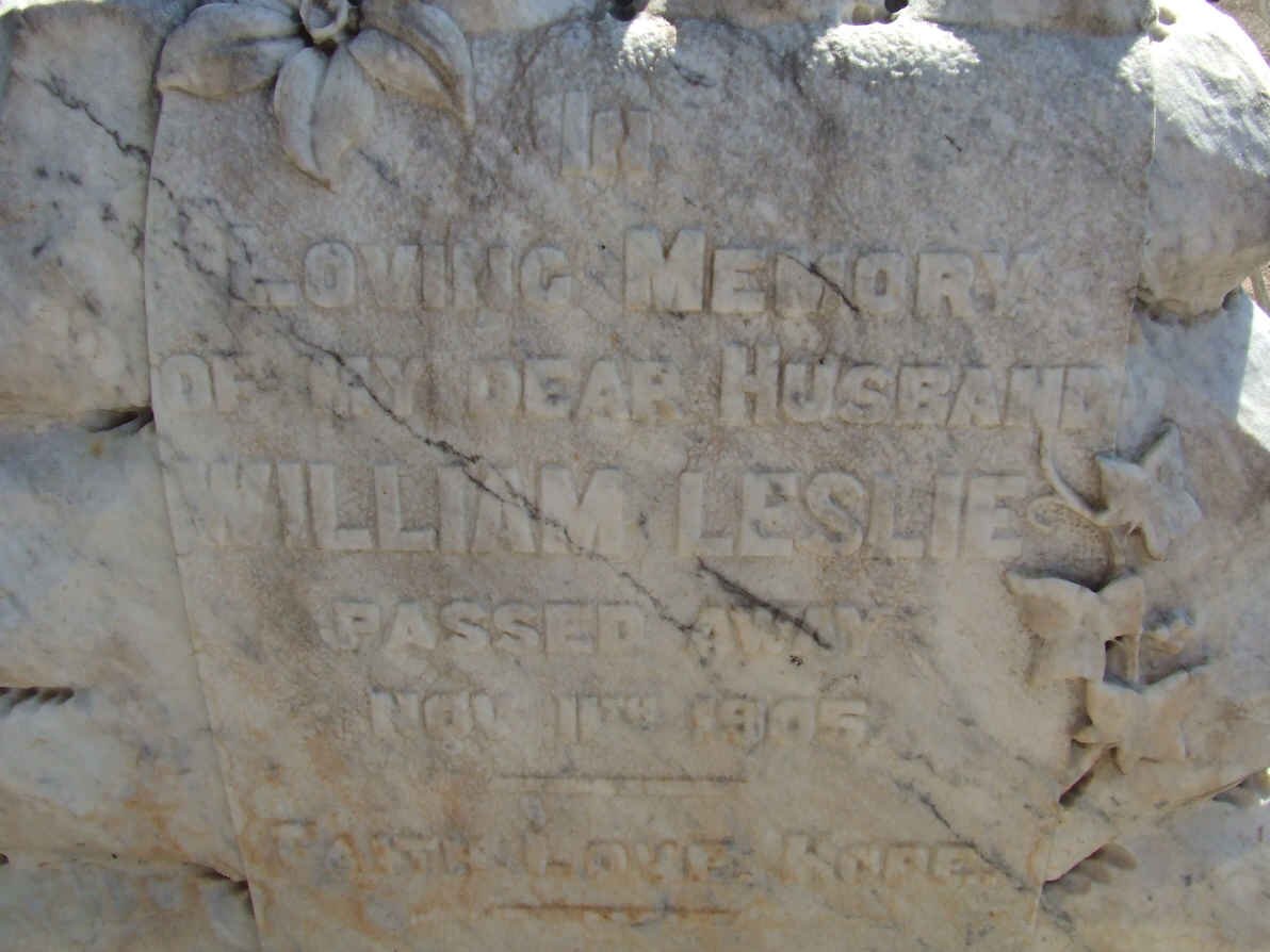 LESLIE William -1905