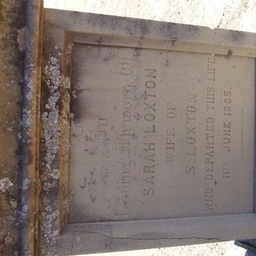 LOXTON Sarah -1885