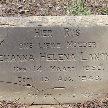 LANDMAN Johanna Helena 1850-1946