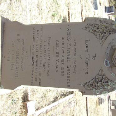 LAMBOLE James Edward -1920 :: LAMBOLE A.M. -1943