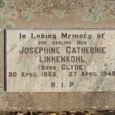 LINNENKOHL Josephine Catherine nee CLYDE 1886-1949