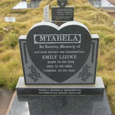 MTABELA Emily Liziwe 1918-1999