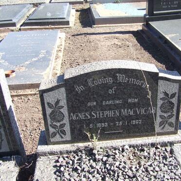 MACVICAR Agnes Stephen 1893-1962