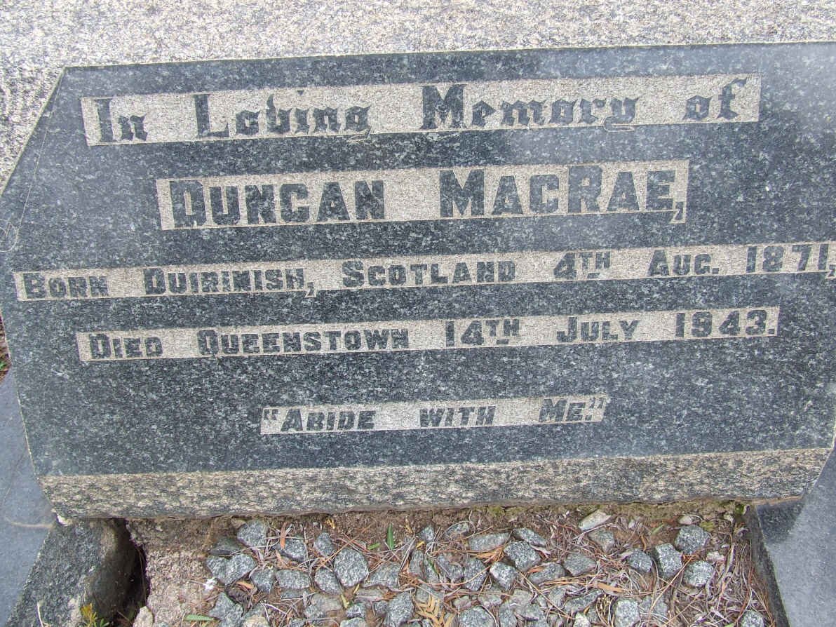 MACRAE Duncan 1871-1943