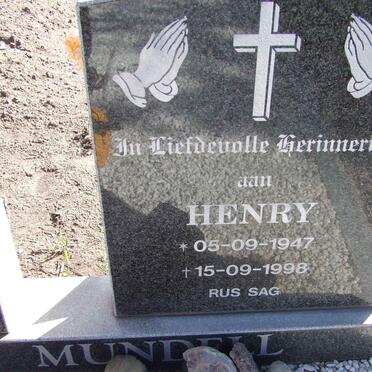 MUNDELL Henry 1947-1998