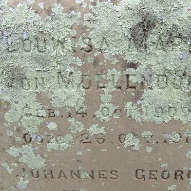 MOLLENDORF Louisa Maria, von 1909-1918