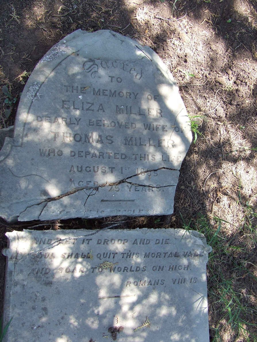 MILLER Eliza -1885