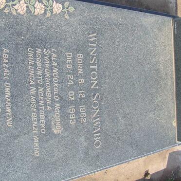 MGOLE Winston Sonwabo 1962-1993