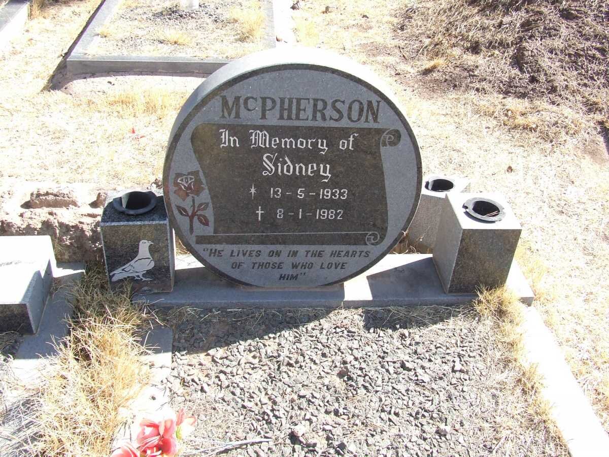 McPHERSON Sidney 1933-1982