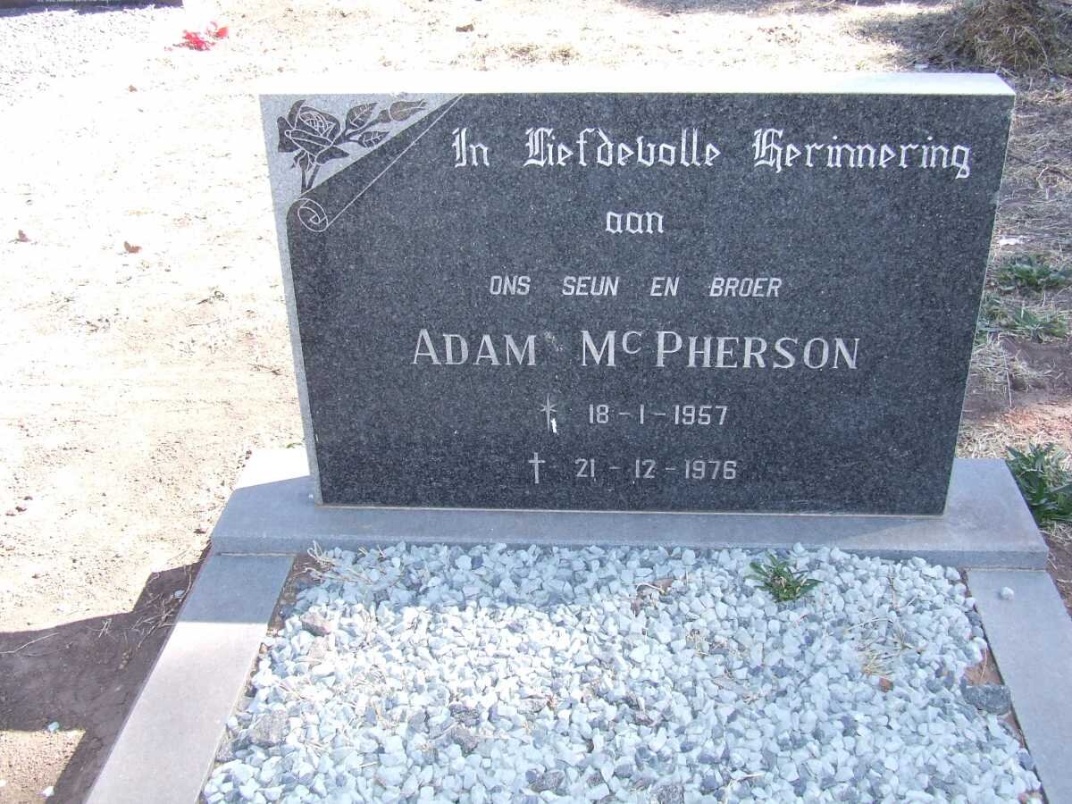 McPHERSON Adam 1957-1976
