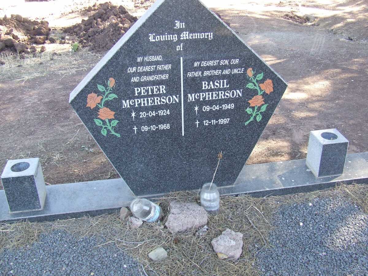 McPHERSON Peter 1924-1968 :: McPHERSON Basil 1949-1997