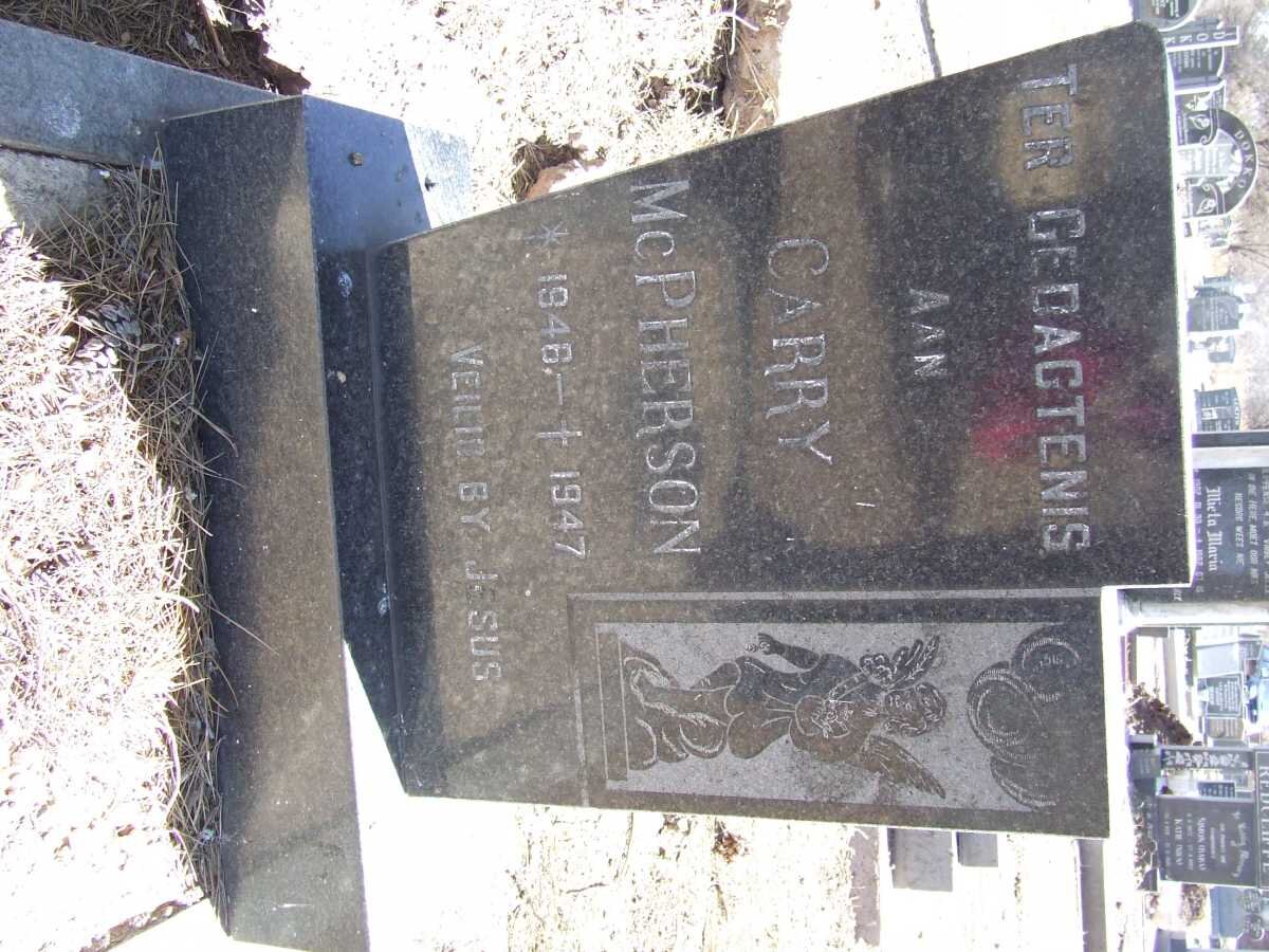 McPHERSON Carry 1946-1947