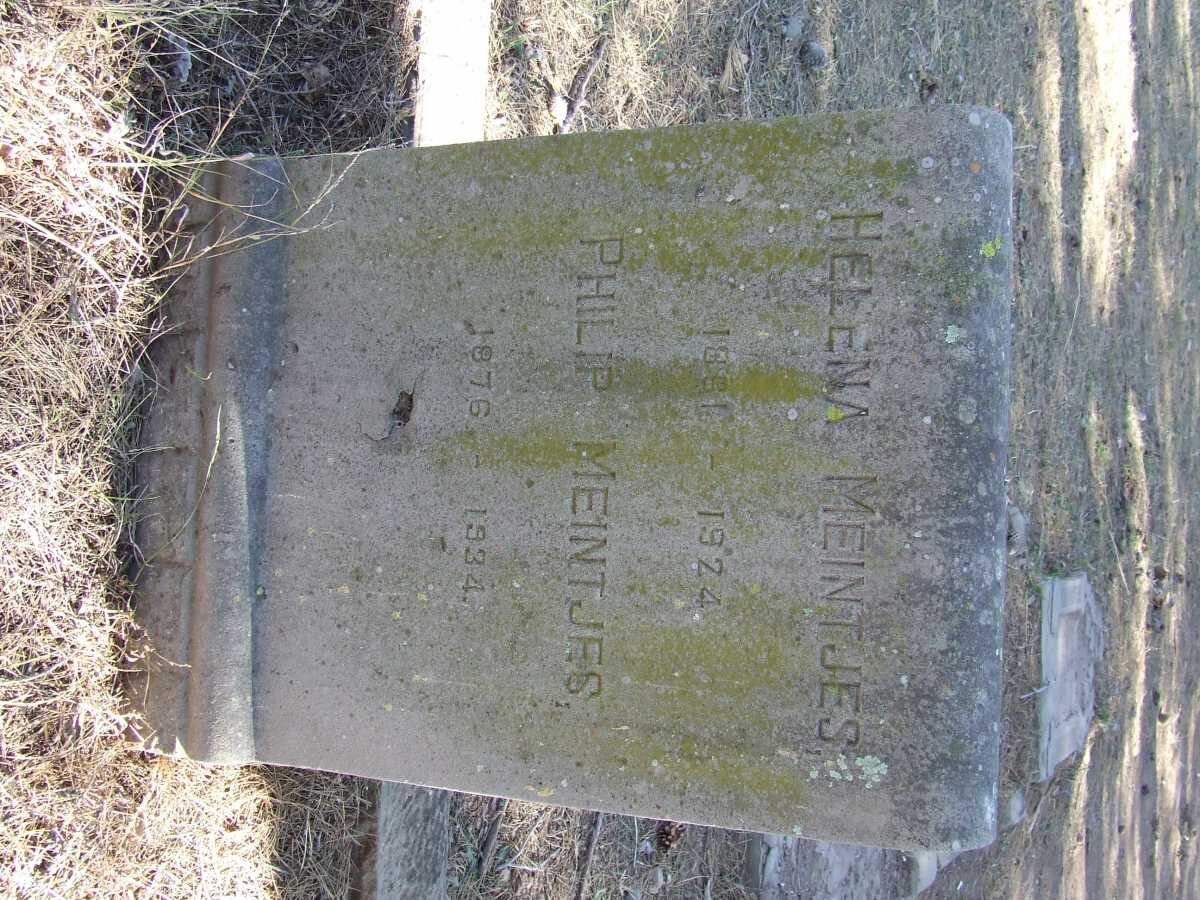 MEINTJES Philip 1876-1934 &amp; Helena 1881-1924