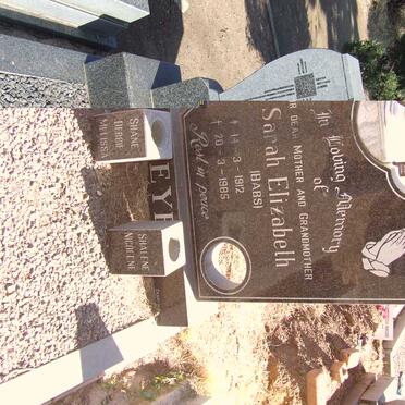 MEYER Sarah Elizabeth 1912-1985