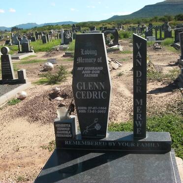 MERWE Glenn Cedric, van der 1964-2002