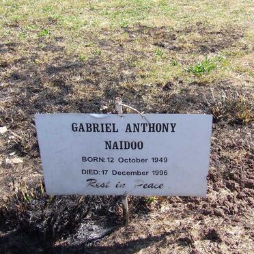 NAIDOO Gabriel Anthony 1949-1996