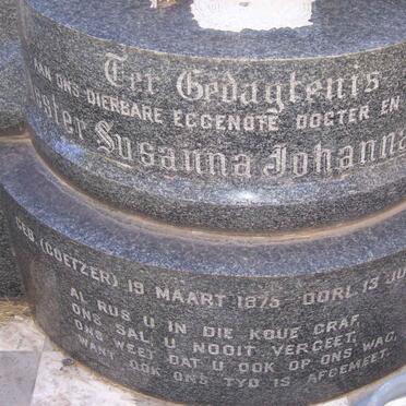 NAUDE Hester Susanna Johanna nee COETZER 1875-1942