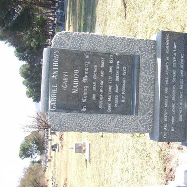 NAIDOO Gabriel Anthony 1920-1988