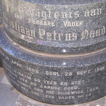 NAUDÉ Christiaan Petrus 1868-1951